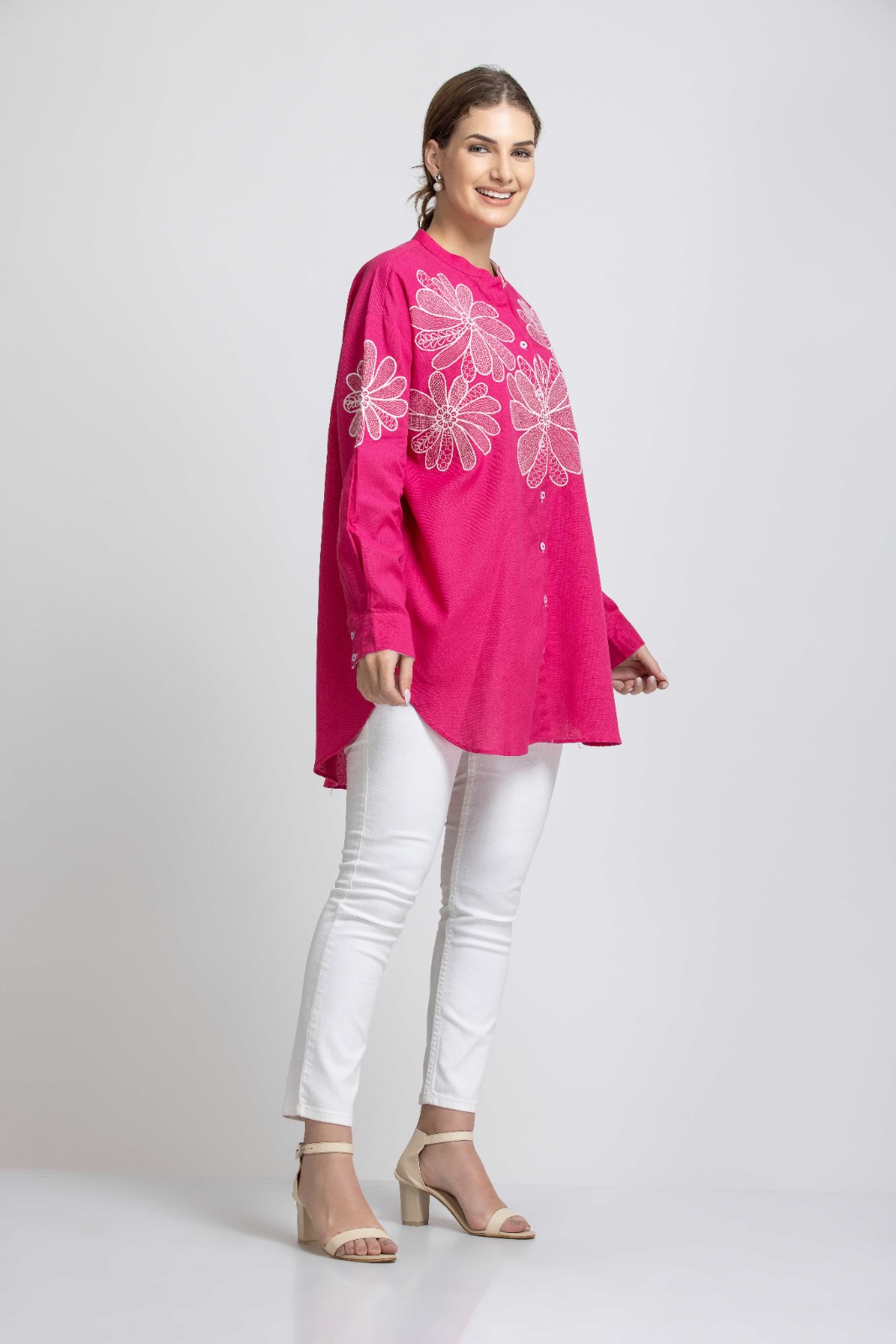 SOLID COLOR FRONT EMBROIDERED FULL SLEEVES SHIRT- Siddhaarth Oberoi Shirts